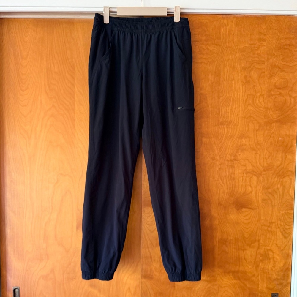 Eddie Bauer Women's Fleece Lined Pants Black Hiking Gorpcore Outdoor Warm Size 6